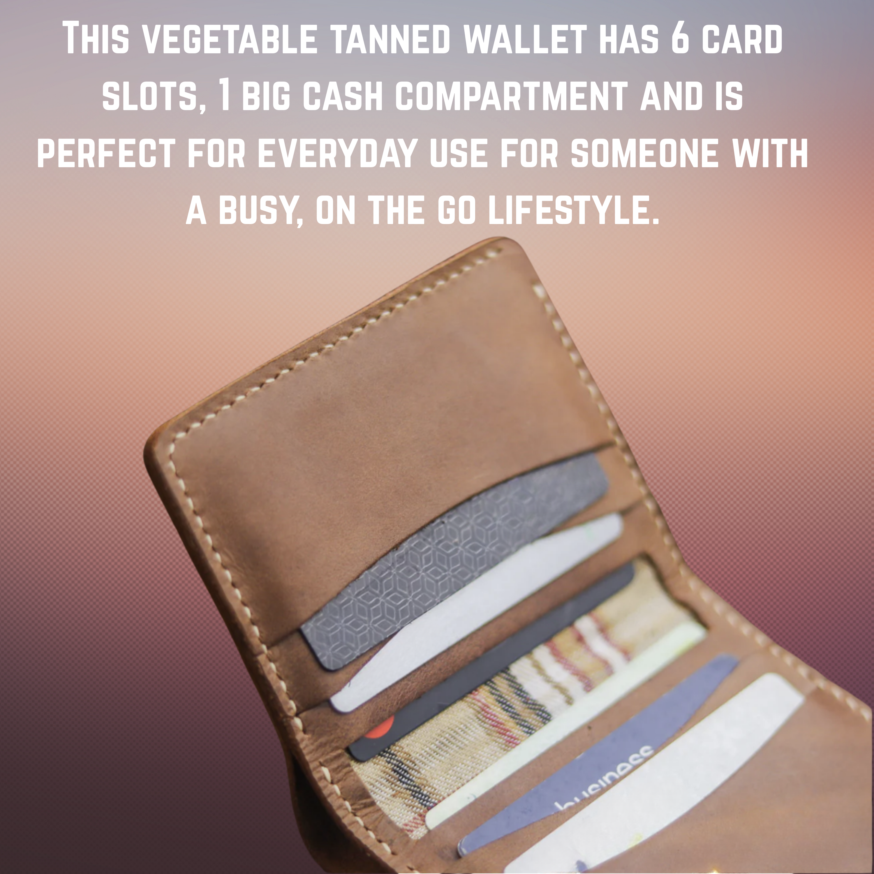 Hampton Full Grain Handmade Leather Wallet